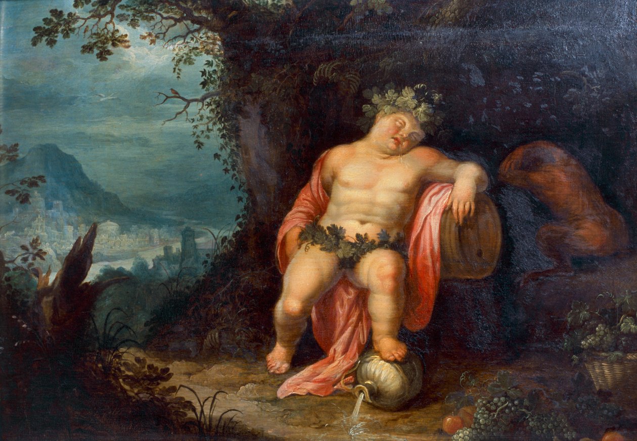 Baco dormido (óleo sobre lienzo) de Hendrik van the Elder Balen