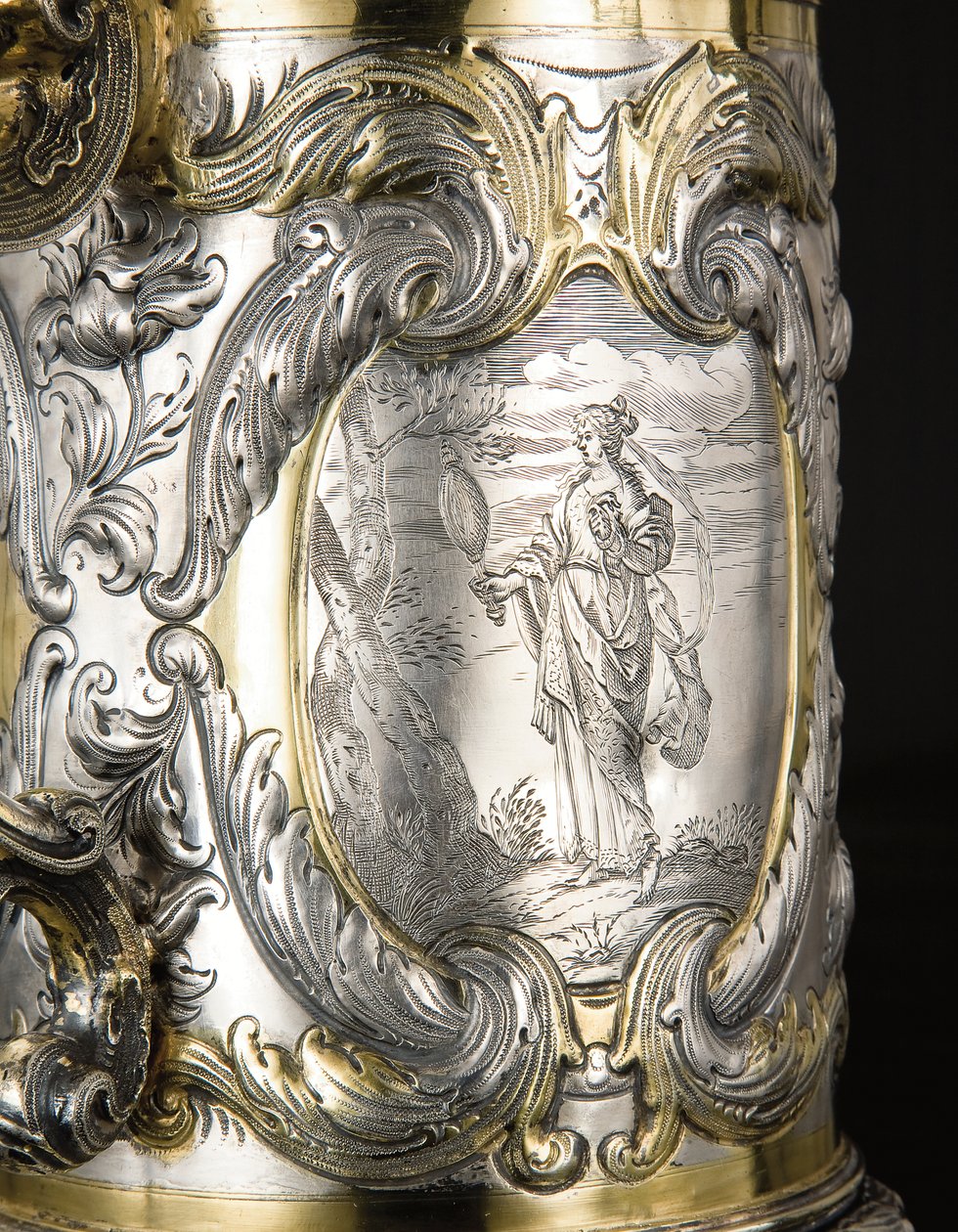 (detalle) de una jarra, Danzig, c.1670 de Hennick (attr. to) Probst