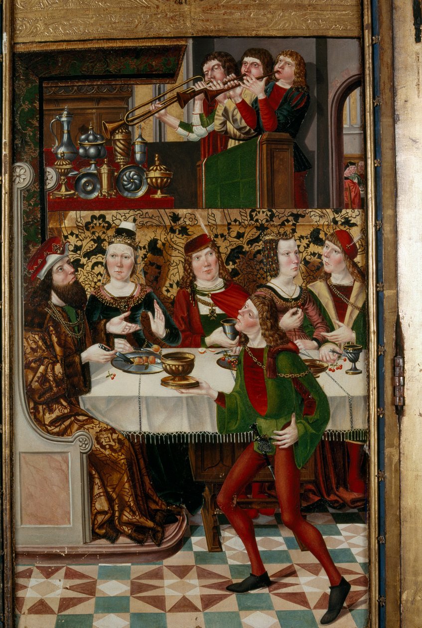 "El banquete de Asuero", basado en un relato del Libro de Ester, de autor desconocido, 2022 (foto) de Henning von der Heide
