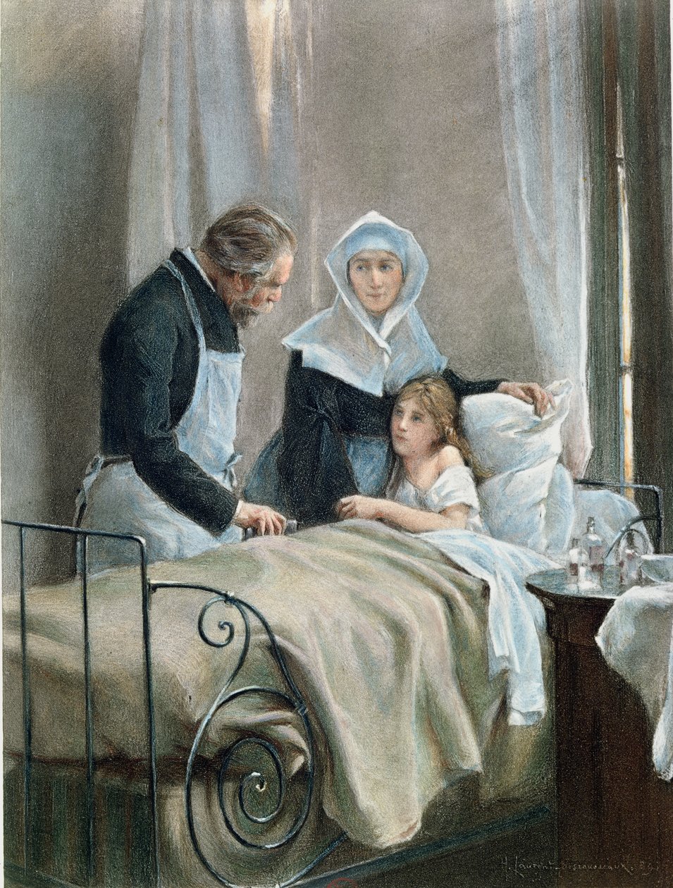 El niño enfermo de Henri Alphonse Louis Laurent Desrousseaux