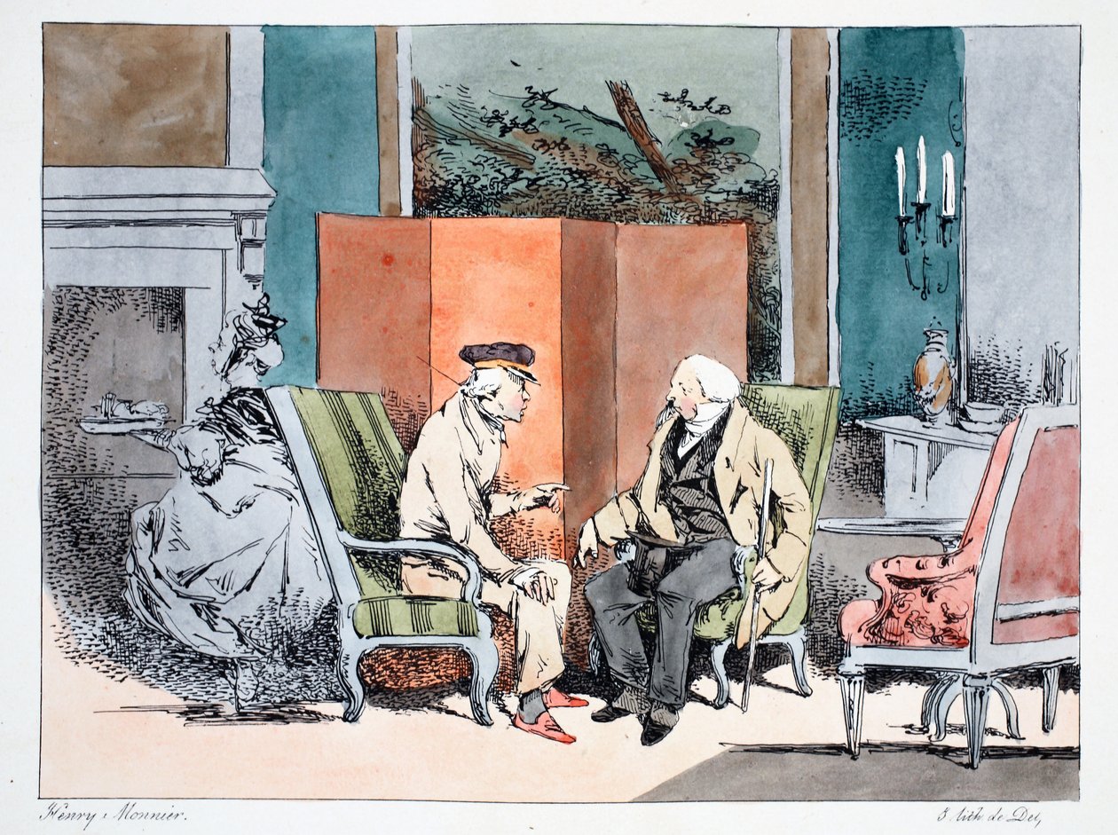 No me gustan las espinacas, c.1828 de Henri Bonaventure Monnier