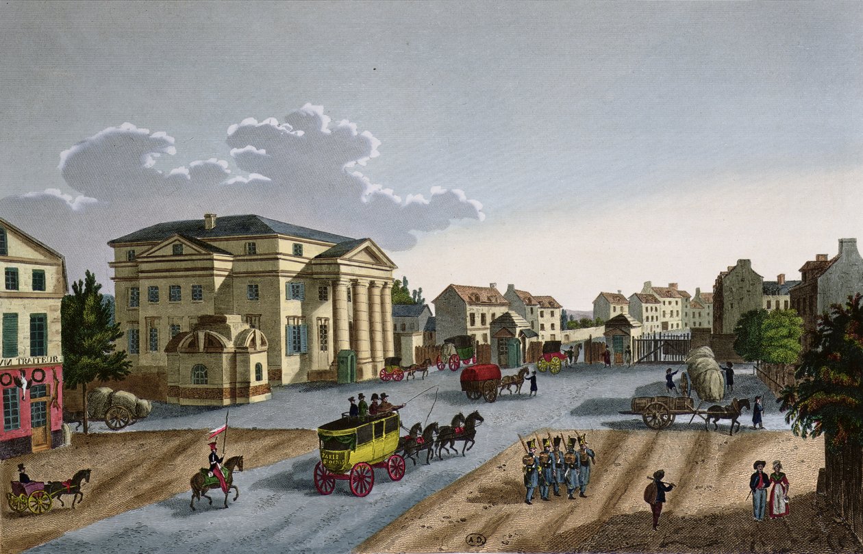 La Barrière Saint Denis, c.1815-20 de Henri Courvoisier Voisin