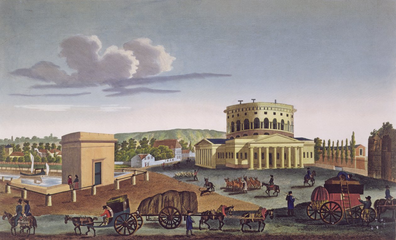 La Barriere de la Villette, c.1815-20 de Henri Courvoisier Voisin