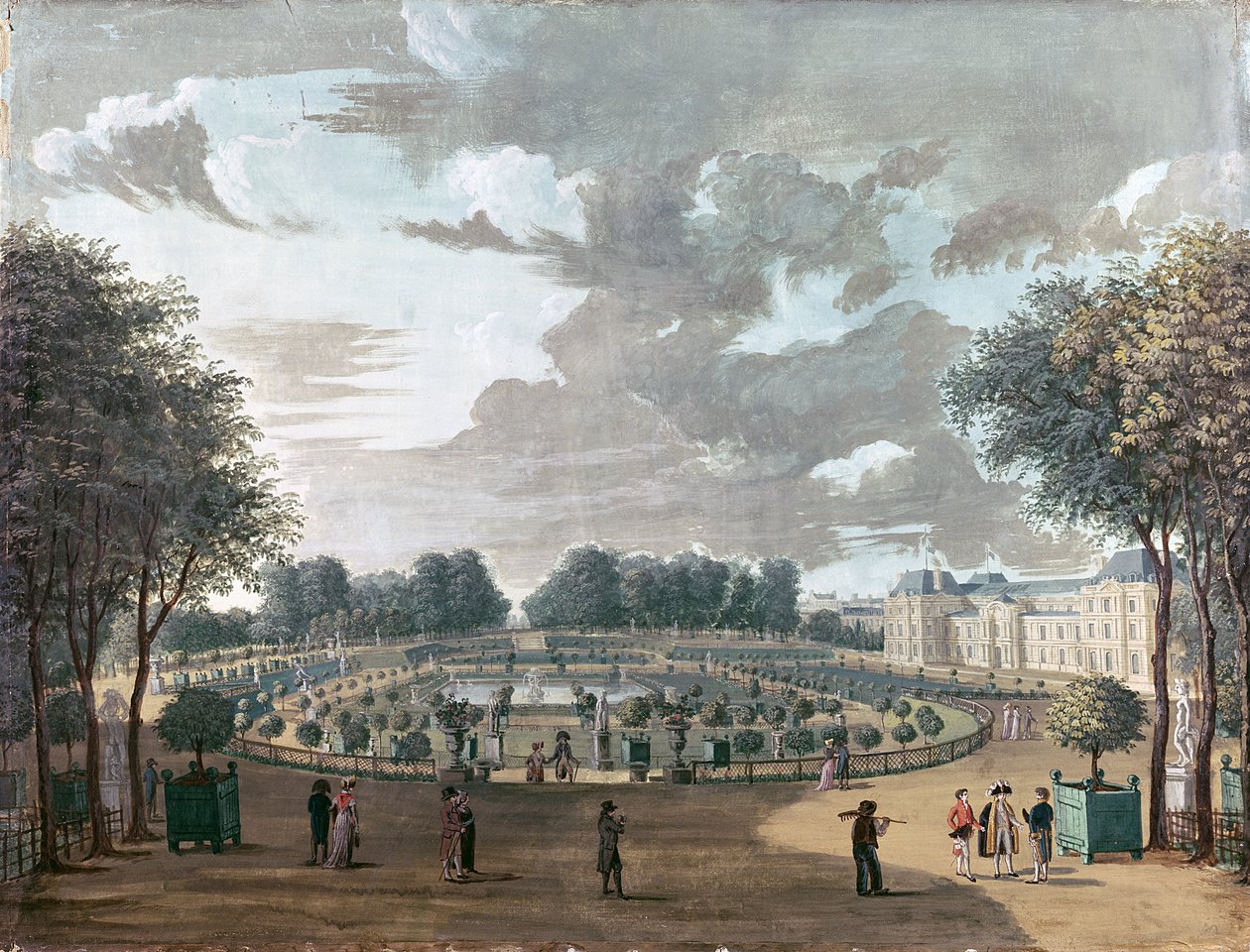 Los Jardines de Luxemburgo de Henri Courvoisier Voisin