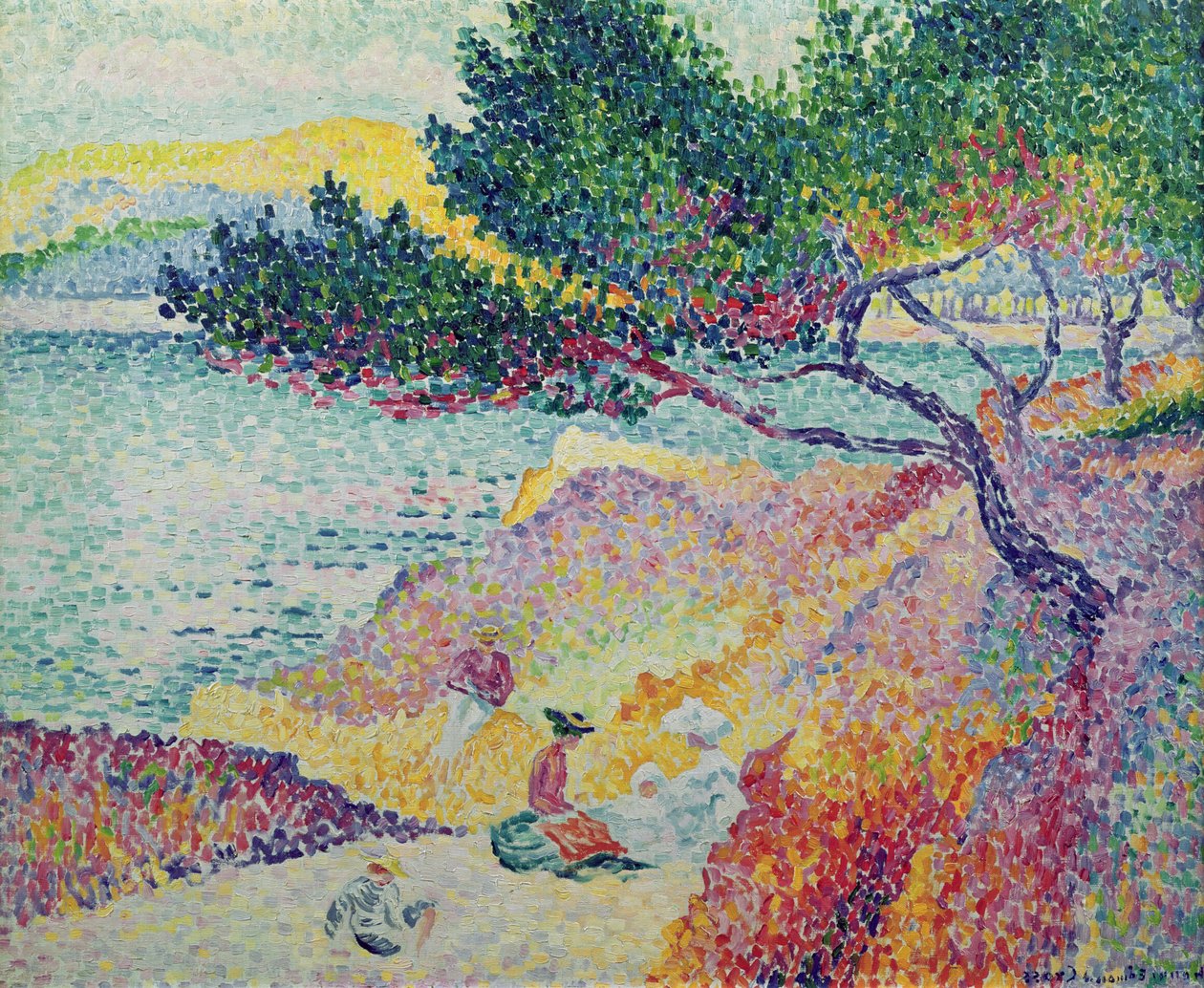 La Playa de Saint-Clair, 1906-07 de Henri Edmond Cross