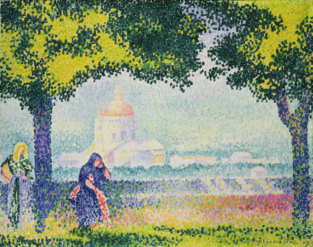 La Iglesia de Santa Maria degli Angeli, 1909 de Henri Edmond Cross