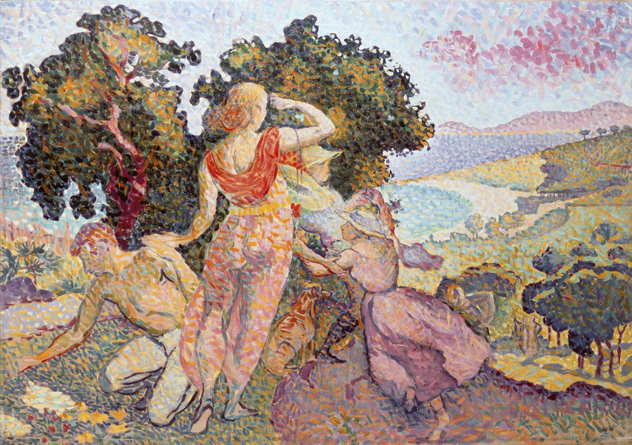 Los excursionistas, 1894 de Henri Edmond Cross
