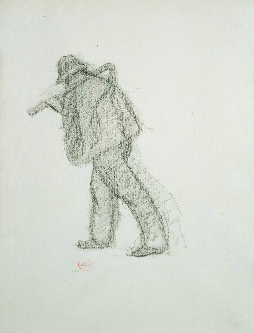 Campesino con guadaña de Henri Edmund Cross