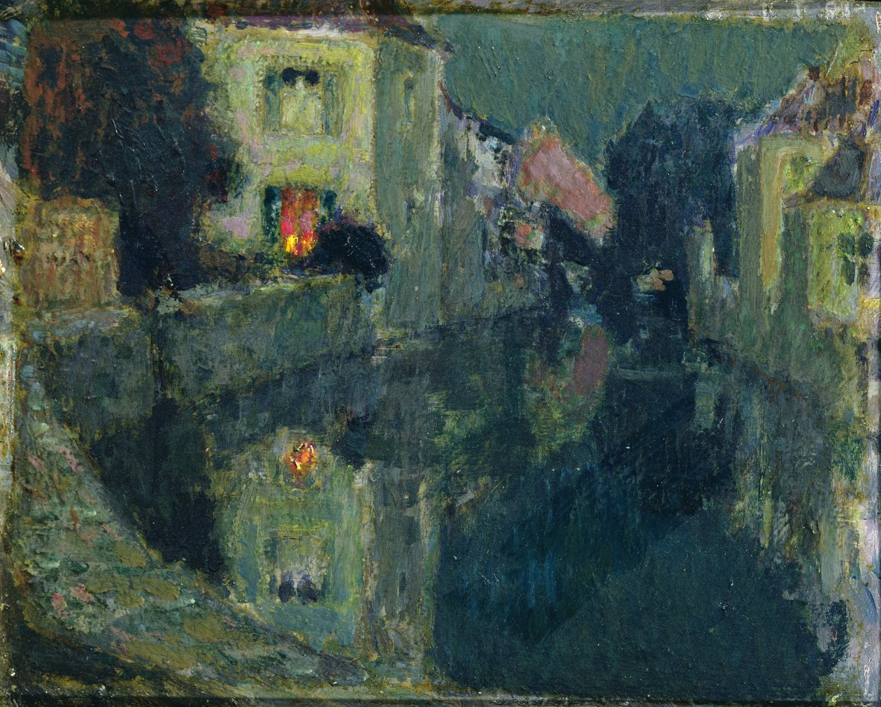 El Canal de Noche de Henri Eugene Augustin Le Sidaner