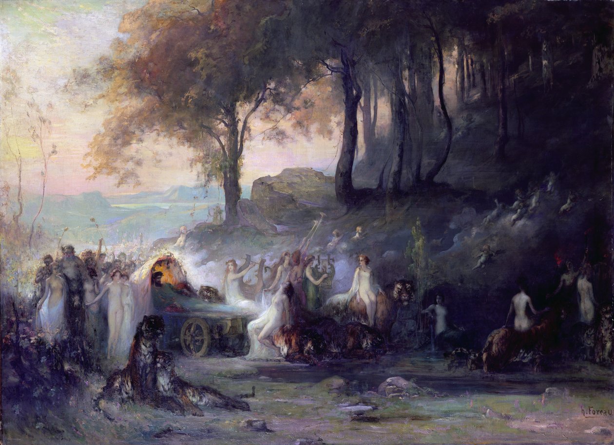 Una Procesión Pagana, 1896 de Henri Foreau