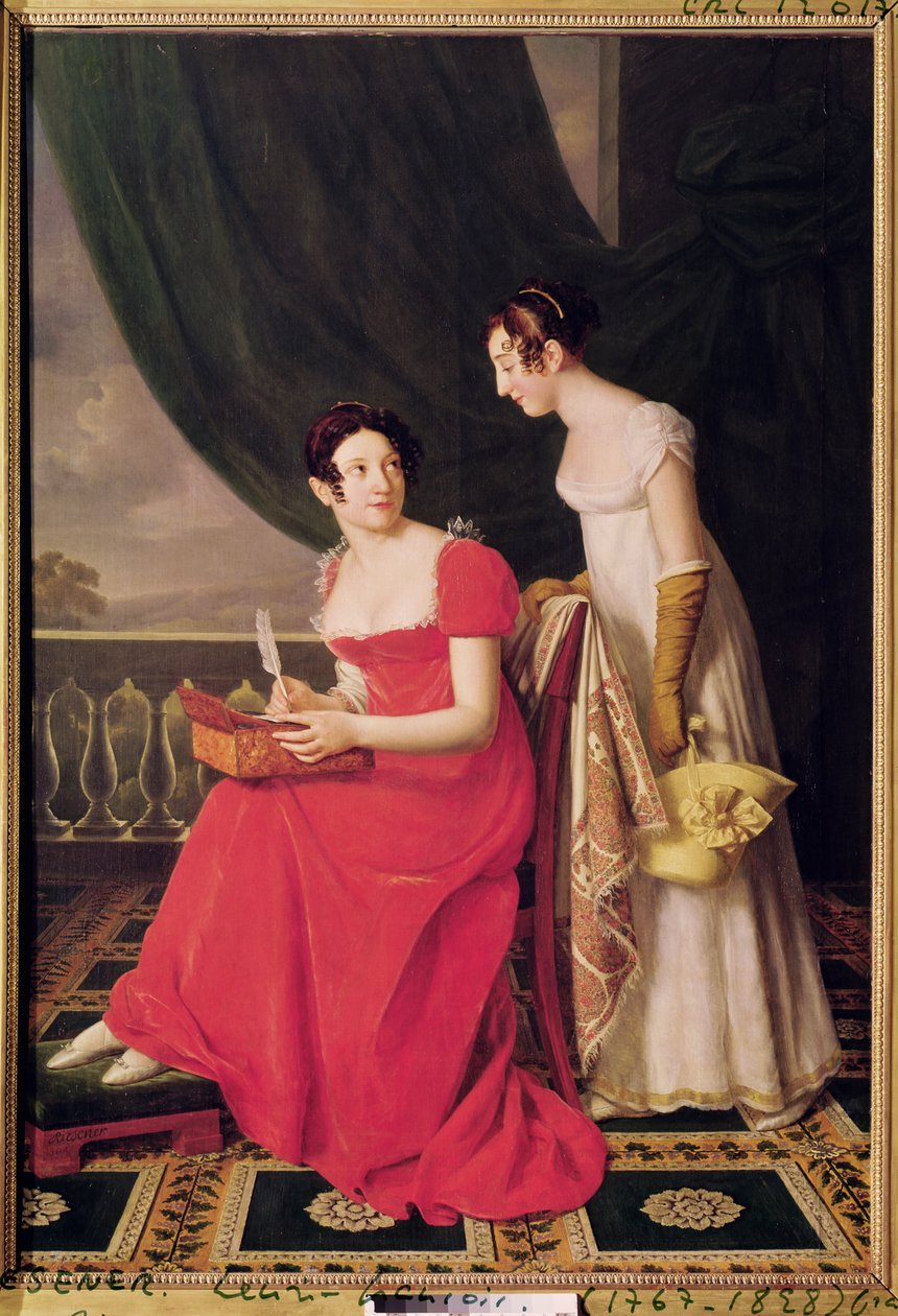 Madame Riesener y su hermana, Madame Longroy, 1802 de Henri Francois Riesener