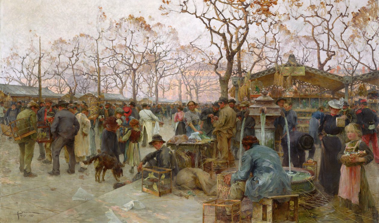 El mercado de aves parisino de Henri Gaston Darien