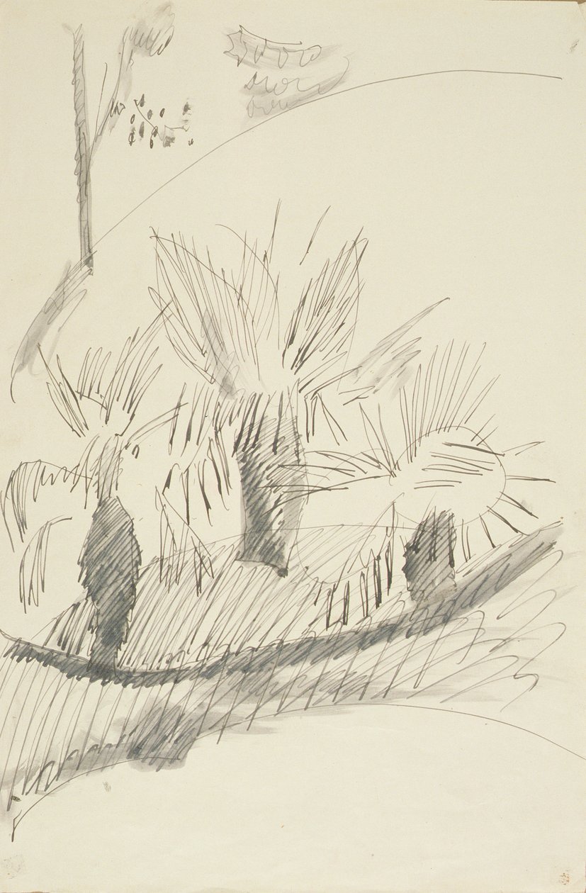 En los Jardines de Kew, 1913 de Henri Gaudier Brzeska