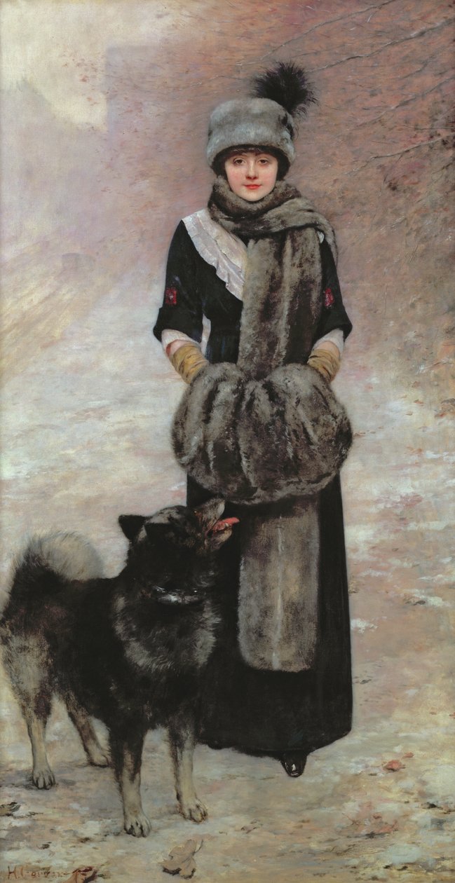 Retrato de Colette Gervex, hija del artista, 1910 de Henri Gervex