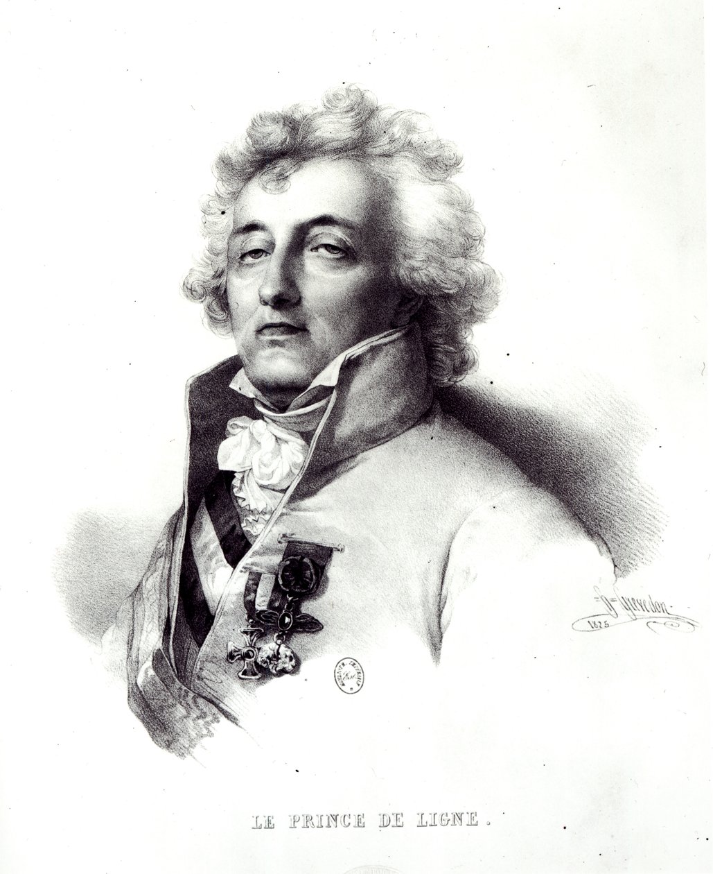 Retrato del Mariscal Charles-Joseph (1735-1814) Príncipe de Ligne de Henri Grevedon