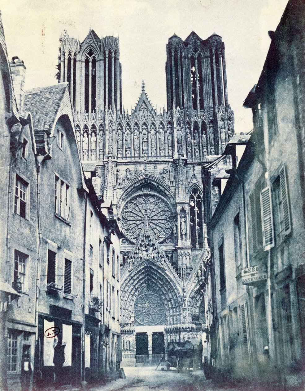 Catedral de Reims c.1851 de Henri Jean-Louis Le Secq