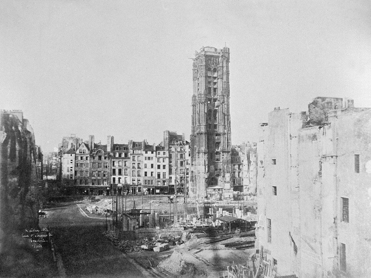 Tour Saint-Jacques la Boucherie (1508-22), París, 1853 de Henri Jean Louis Le Secq