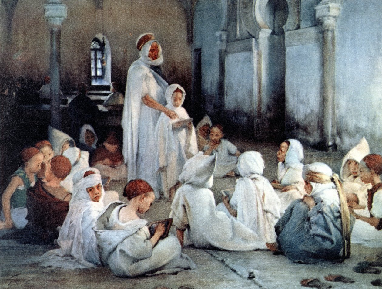Una escuela árabe en Tlemcen de Henri Jules Jean Geoffroy