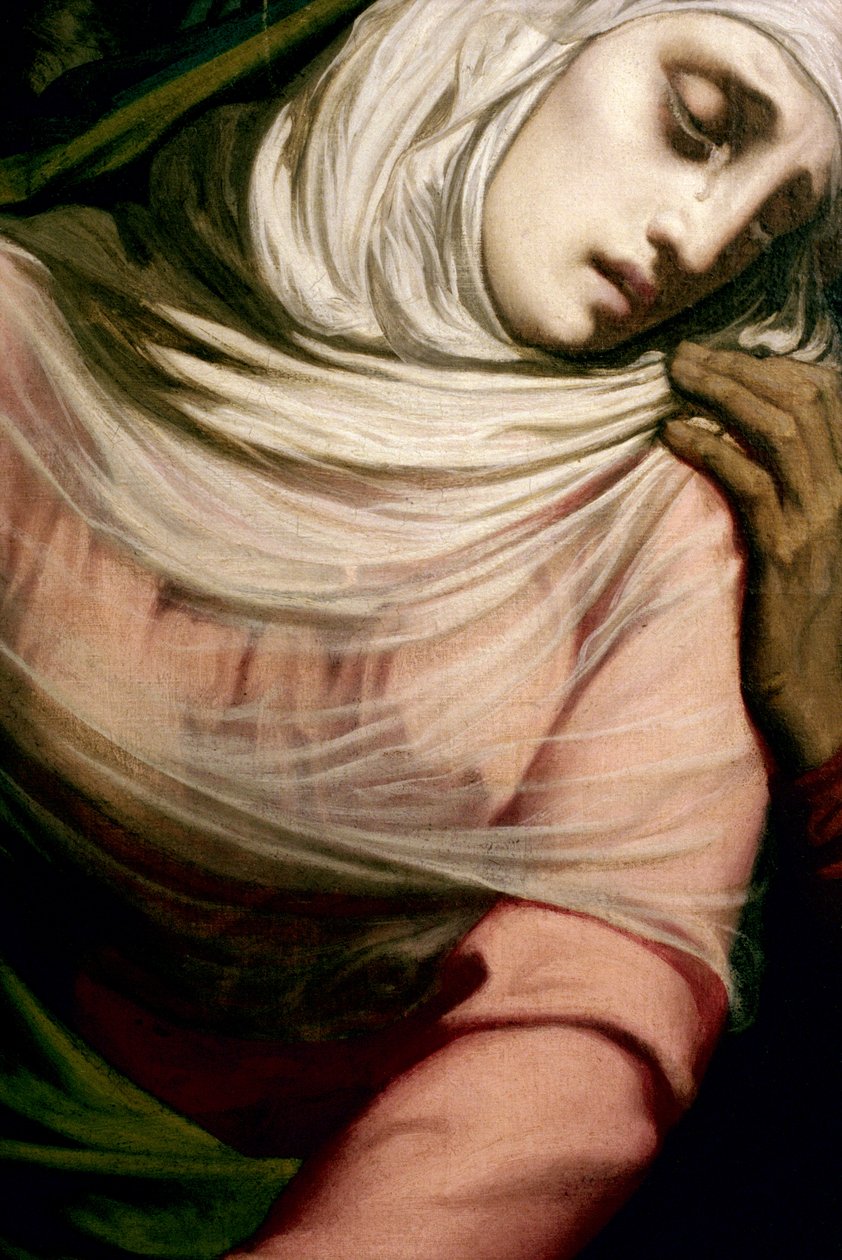 Virgen María al pie de la cruz, 1847 (detalle) de Henri Lehmann