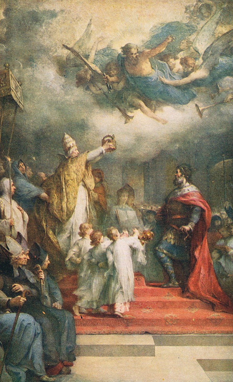 La coronación de Carlomagno de Henri Leopold Levy