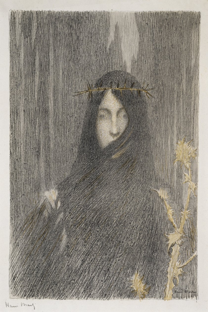 Cabeza de una Mujer, 1897 de Henri Martin