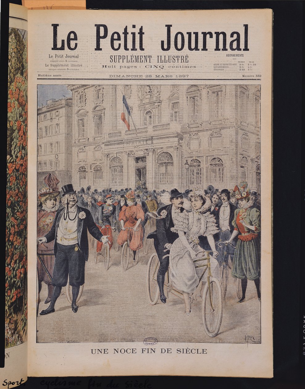 Una boda en bicicleta, ilustración de portada de 