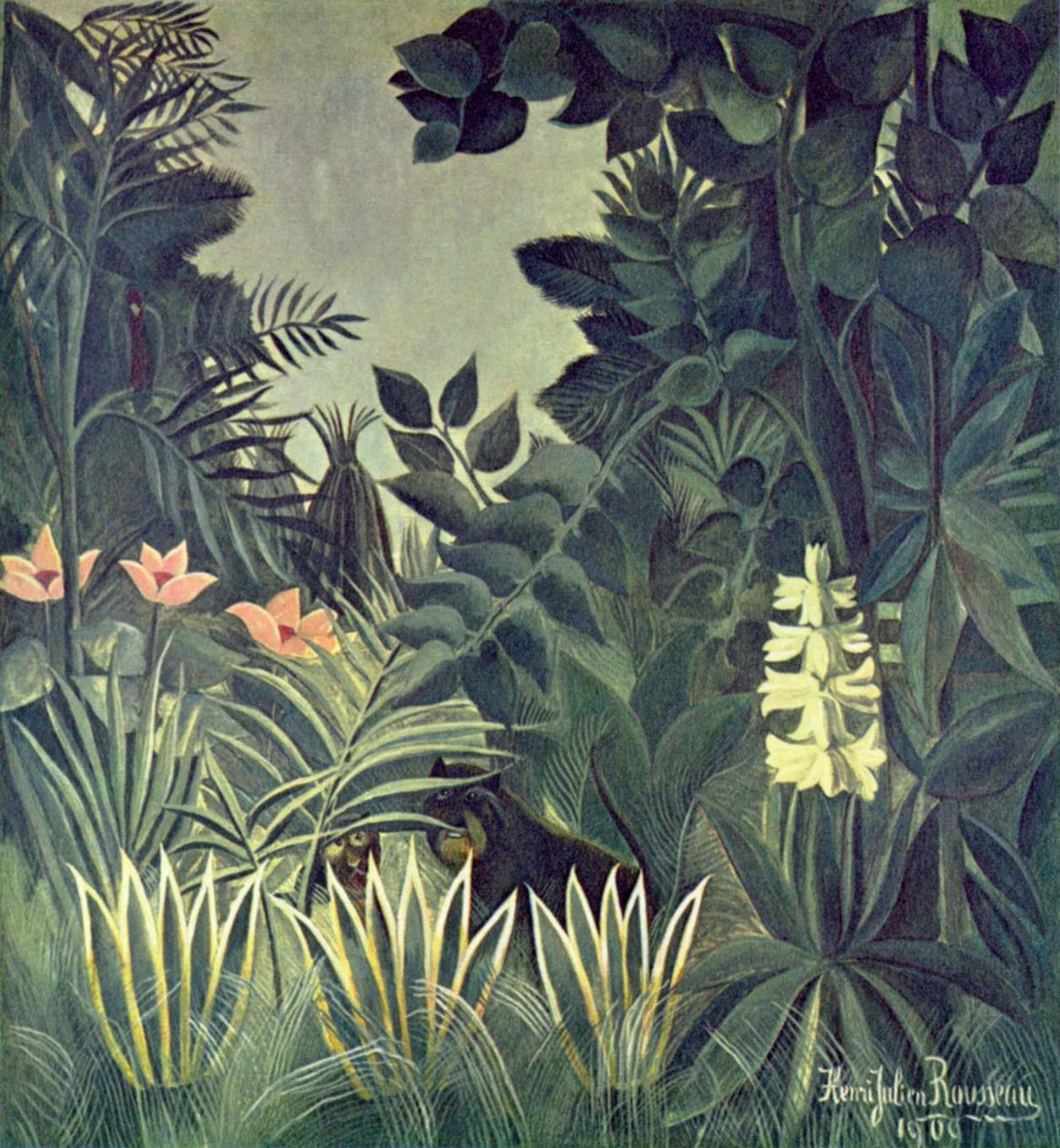 Selva en el ecuador de Henri Rousseau