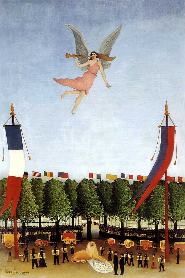 La libertad invitando a los artistas de Henri Rousseau