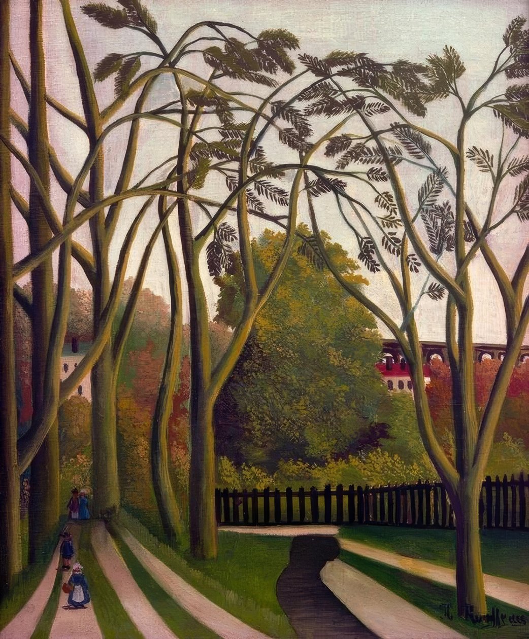 Paisaje de las orillas del Bièvre cerca de Bicêtre primavera de Henri Rousseau