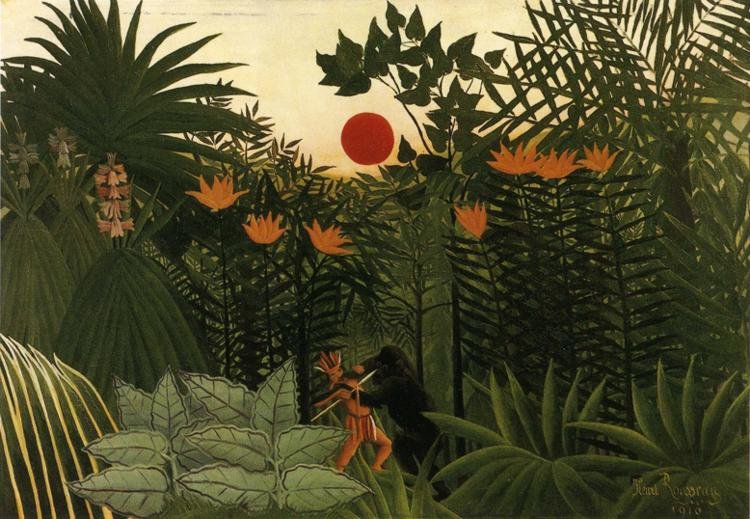 Paisaje tropical de Henri Rousseau