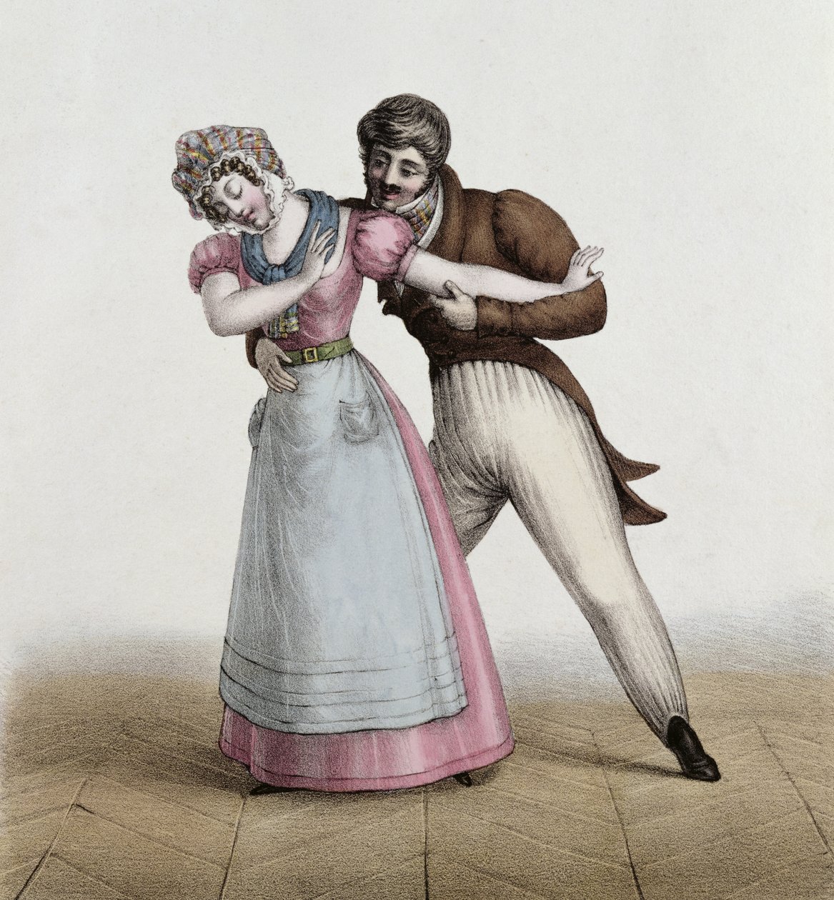 La Bonne et le Patron Galant, c.1830 de Henri Villain