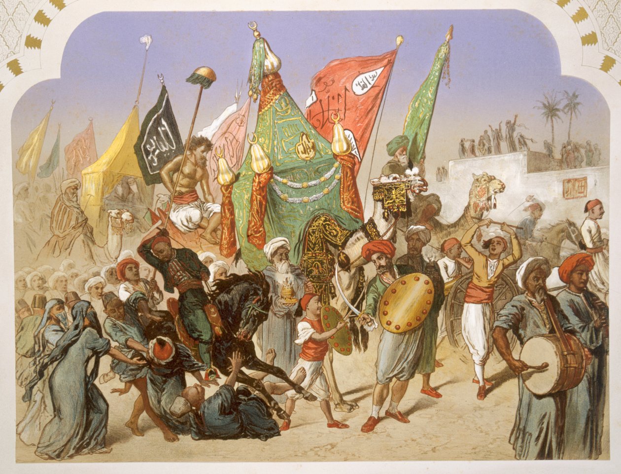 El regreso del Mahmal a El Cairo, 1860 de Henri de Montaut