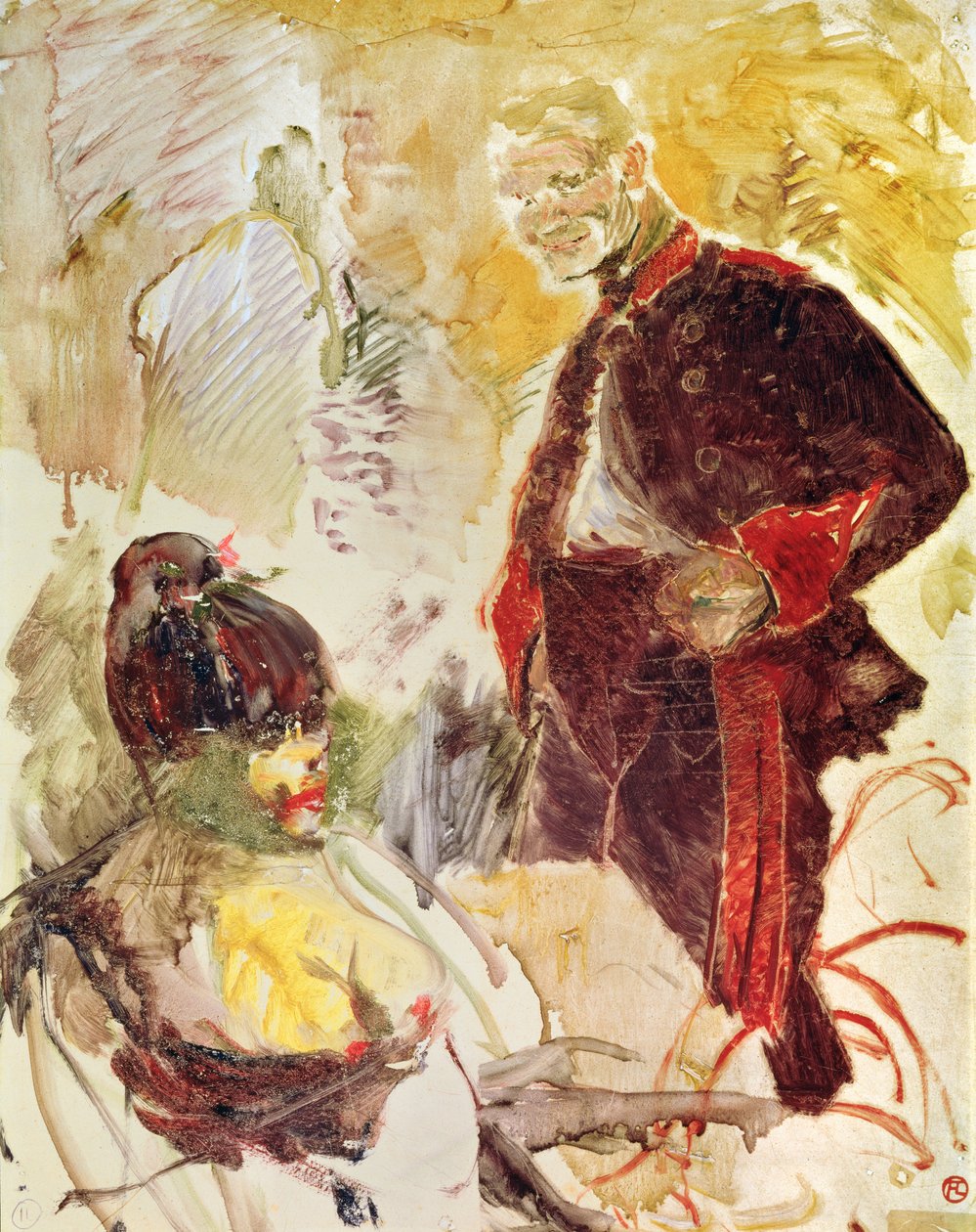 Artillero y chica, 1886 de Henri de Toulouse Lautrec