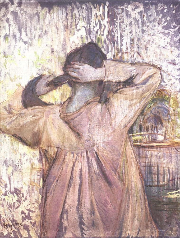 Peinándose de Henri de Toulouse Lautrec