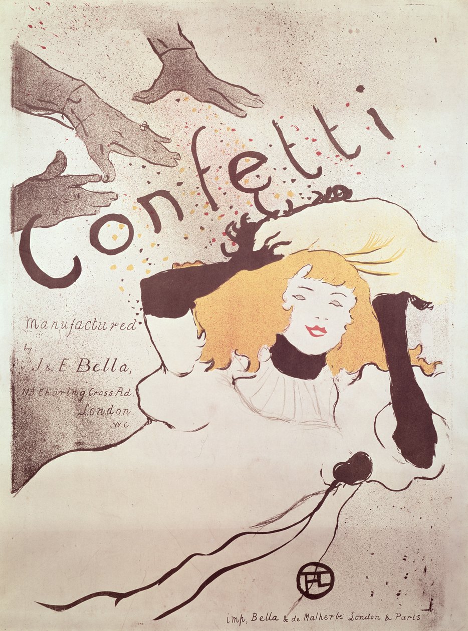 Confeti, 1893 de Henri de Toulouse Lautrec