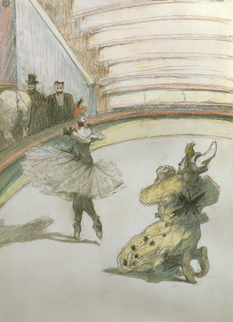 Llamada al telón en el circo de Henri de Toulouse Lautrec