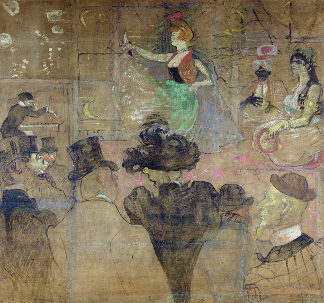 Bailando en el Moulin Rouge: La Goulue, 1895 de Henri de Toulouse Lautrec