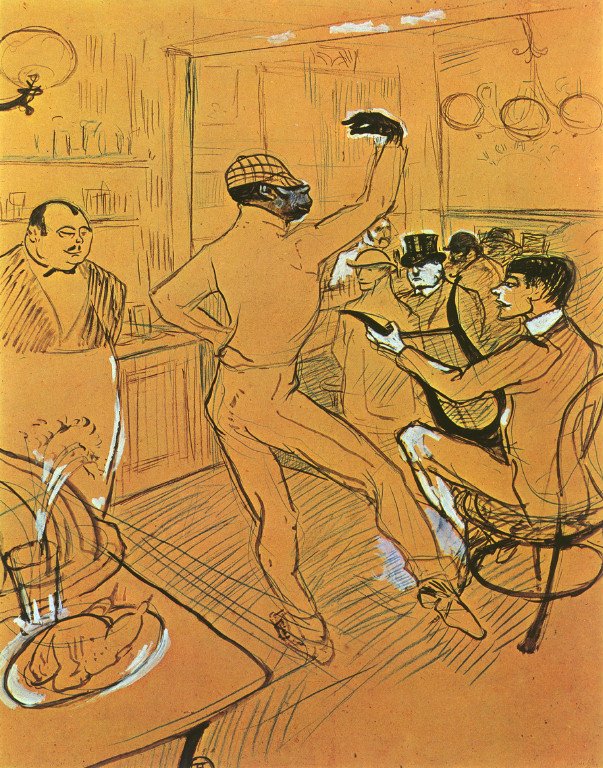 Bailando en el bar de Henri de Toulouse Lautrec