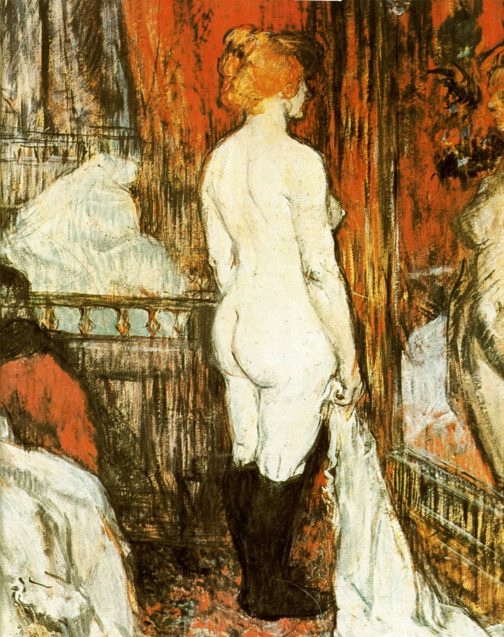 Mujer desnuda frente al espejo de Henri de Toulouse Lautrec