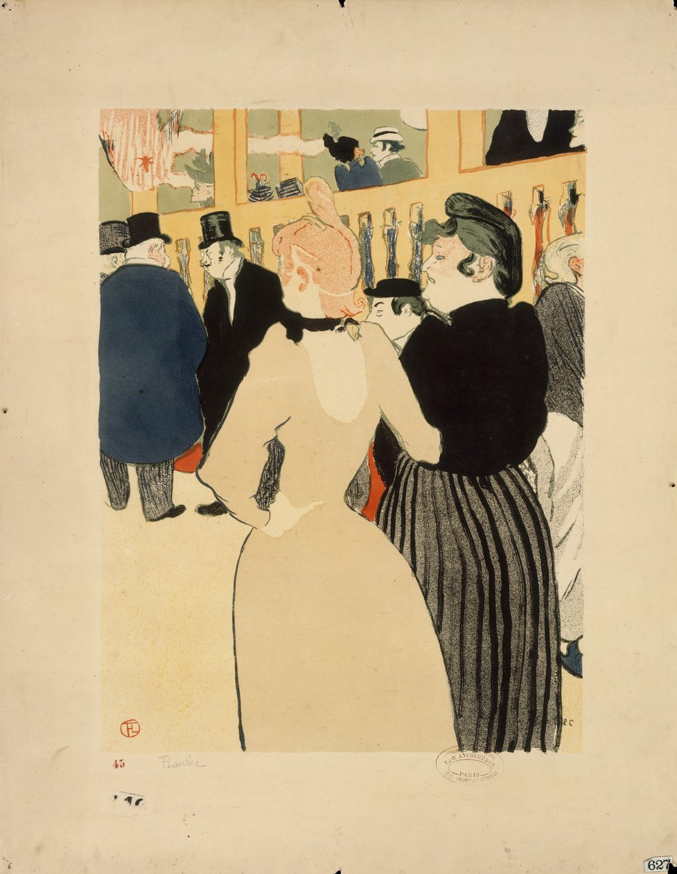La Goulue y su hermana de Henri de Toulouse Lautrec