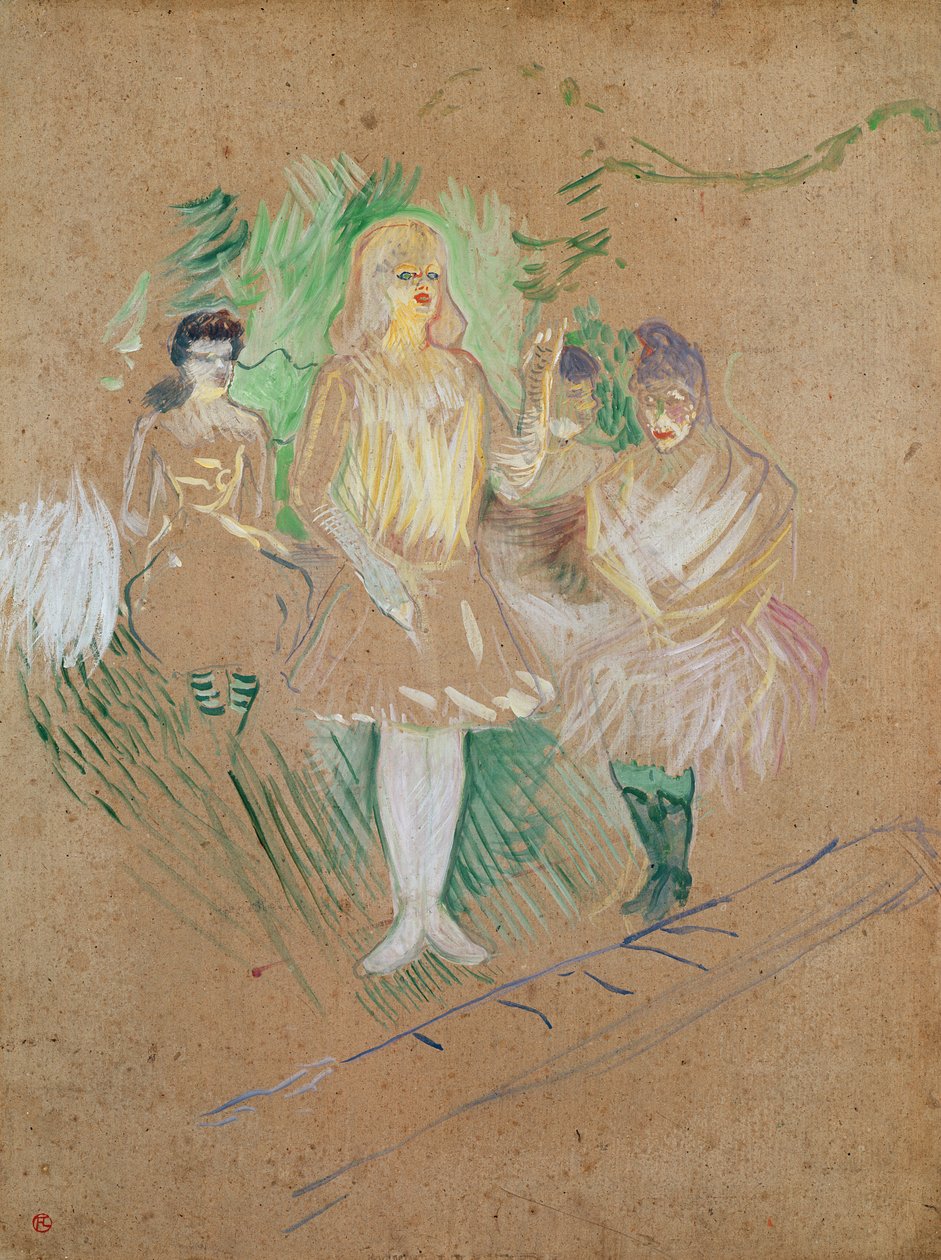 Tres figuras en el Folies-Bergère, 1894 de Henri de Toulouse Lautrec