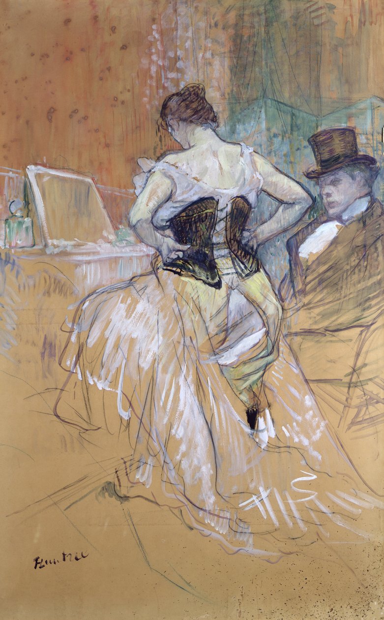 Mujer en su tocador, estudio para 
