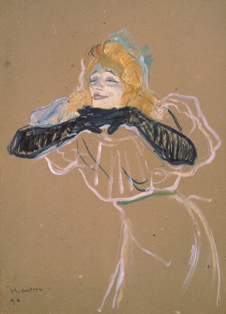 Yvette Guilbert (1867-1944) cantando 