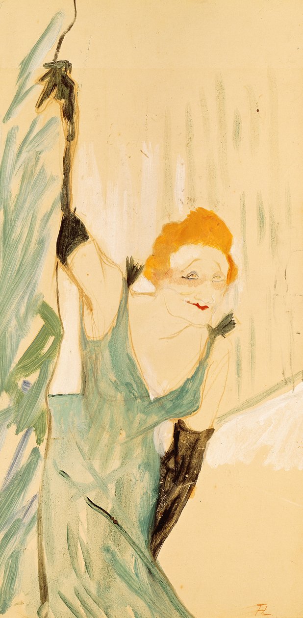 Yvette Guilbert (1867-1944) haciendo una reverencia, 1894 de Henri de Toulouse Lautrec