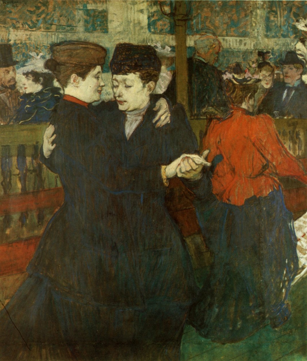 Dos mujeres bailando de Henri de Toulouse Lautrec