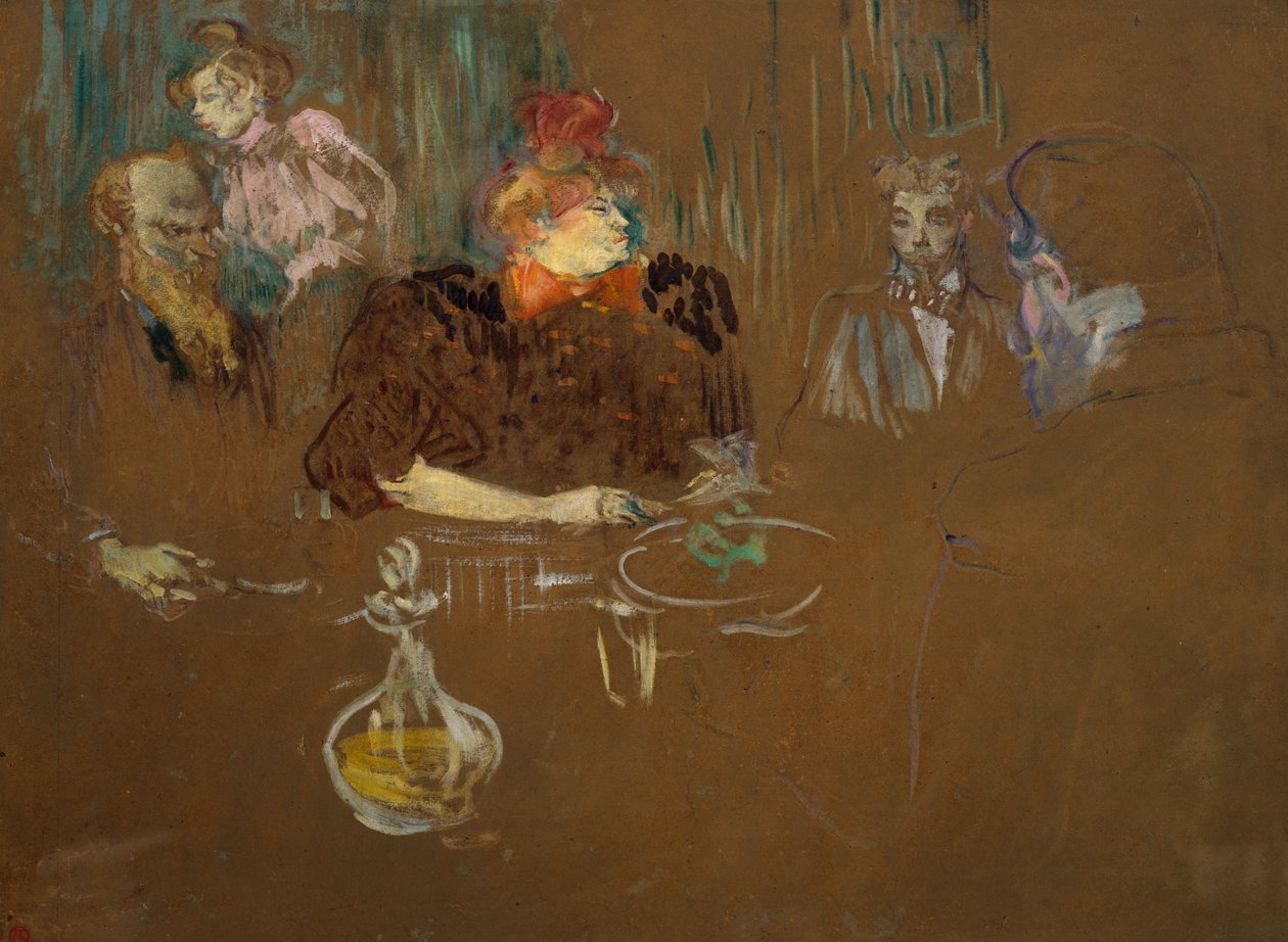 En la mesa de Monsieur y Madame Natanson, 1898 de Henri de Toulouse Lautrec