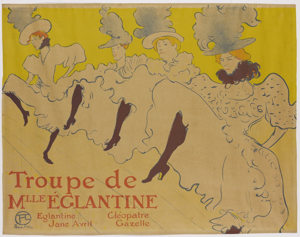 La Troupe de Mademoiselle Eglantine, 1895 de Henri de Toulouse Lautrec
