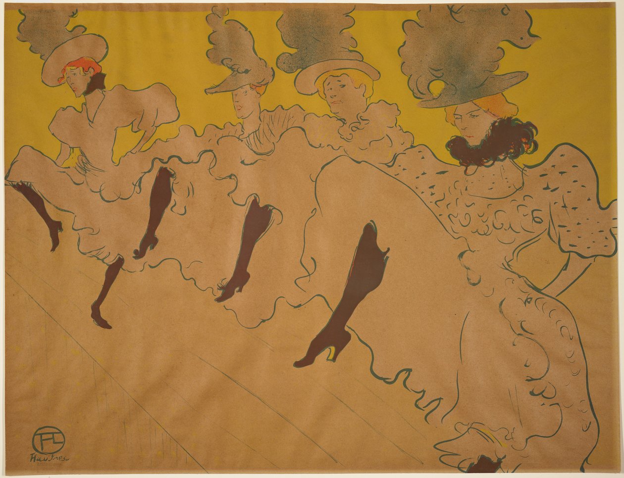 La troupe de Mademoiselle Eglantine, 1896 de Henri de Toulouse Lautrec