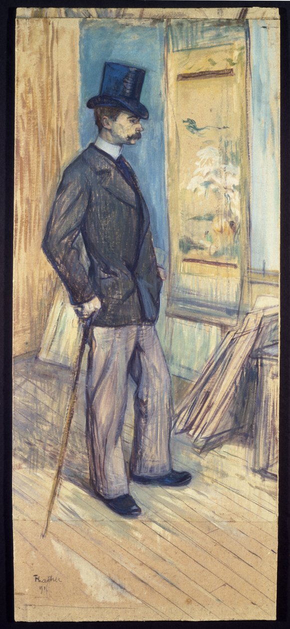 Retrato de M. Paul Sescau, 1891 de Henri de Toulouse Lautrec