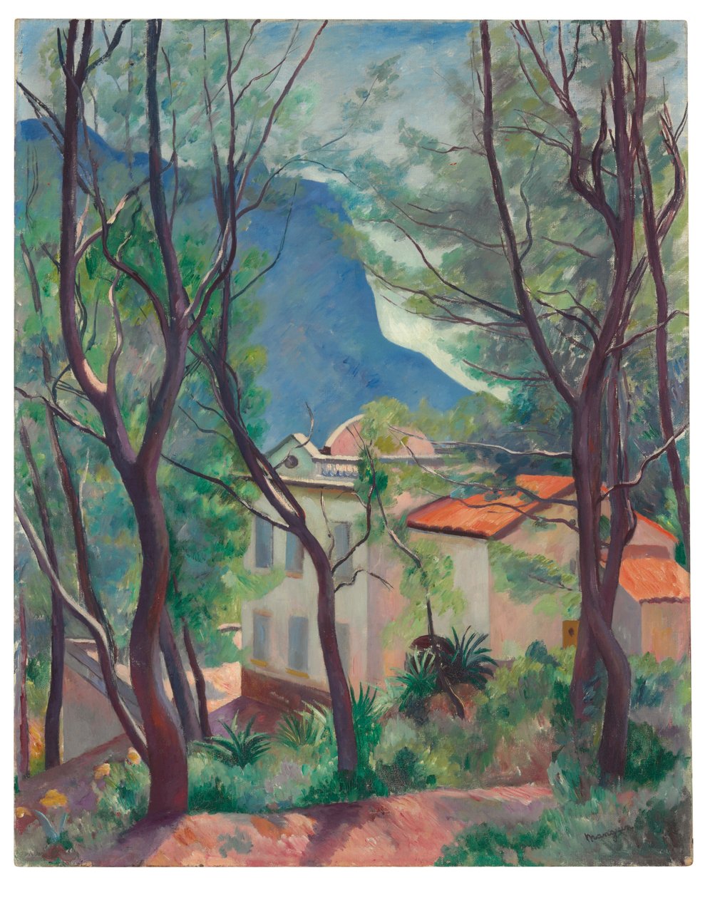 La casa entre los árboles, Villecroze de Henri Charles Manguin